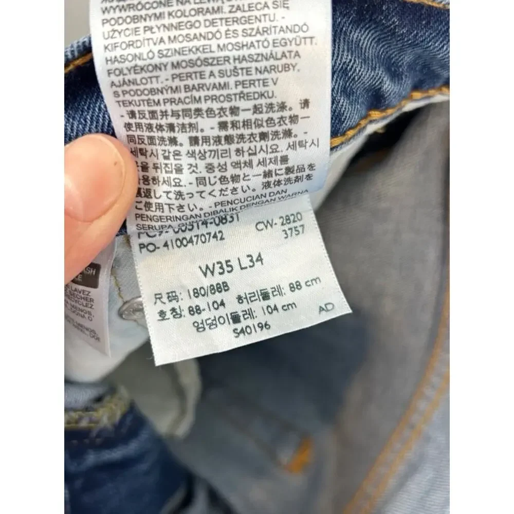 Levi's 514 Straight Fit Jeans Size 35 x 34